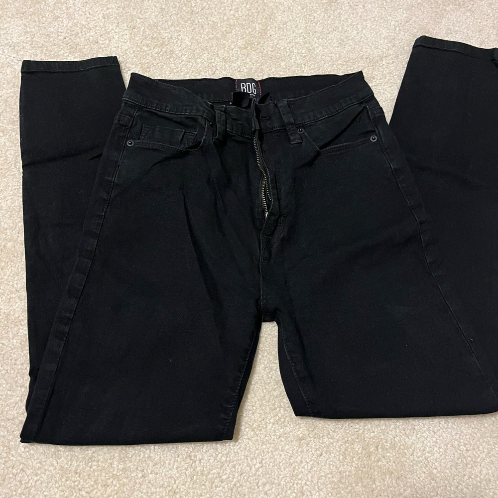 BDG jet black skinny jeans